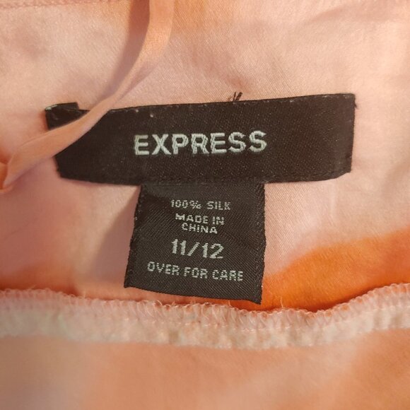 Vintage Silk Slip Sun Dress 90's Y2K Fairy Core Boho Sundress Tie Dye Going Out - Picture 7 of 11